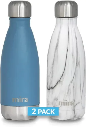 12 Oz 2 Pack Stainless Steel Vacuum Insulated Kids Water Bottle