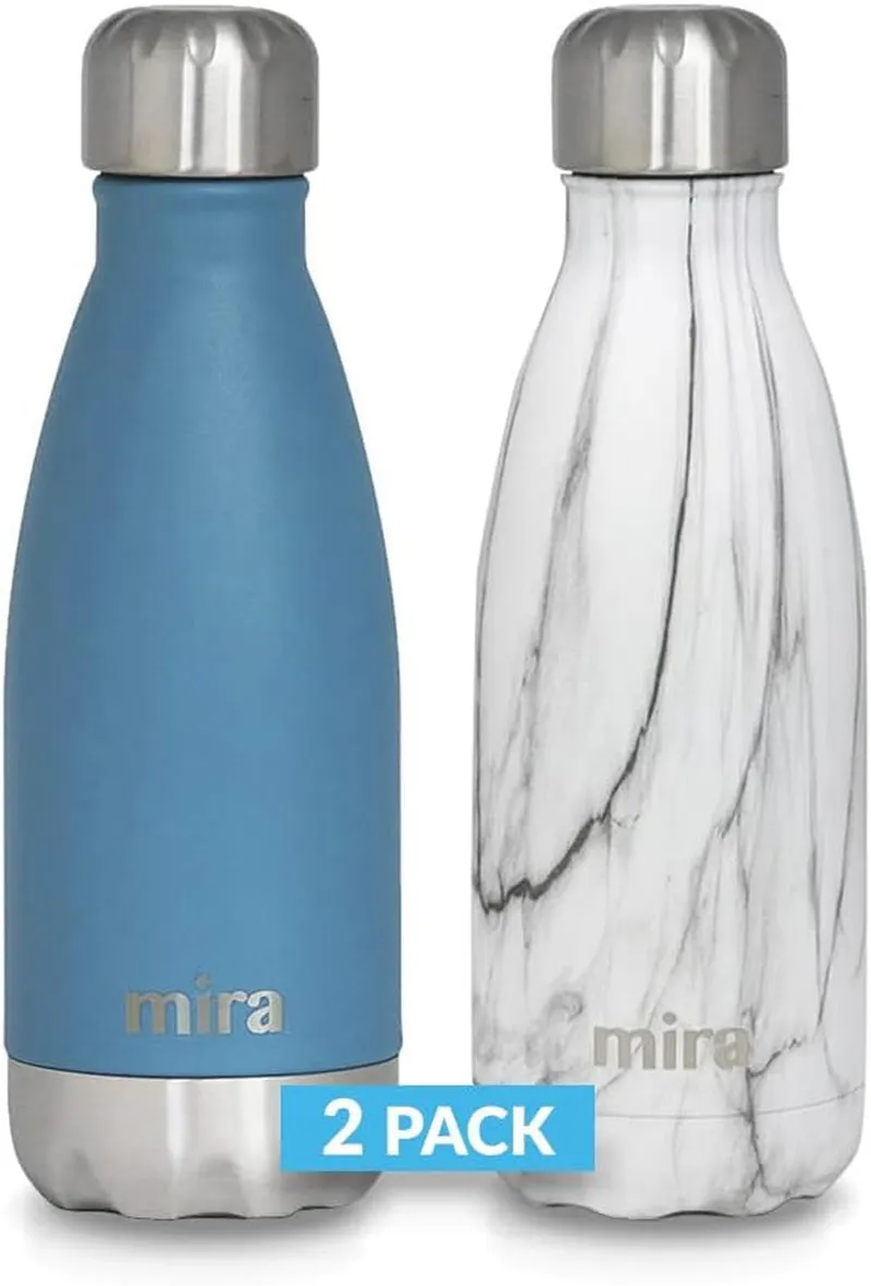 12 Oz 2 Pack Stainless Steel Vacuum Insulated Kids Water Bottle
