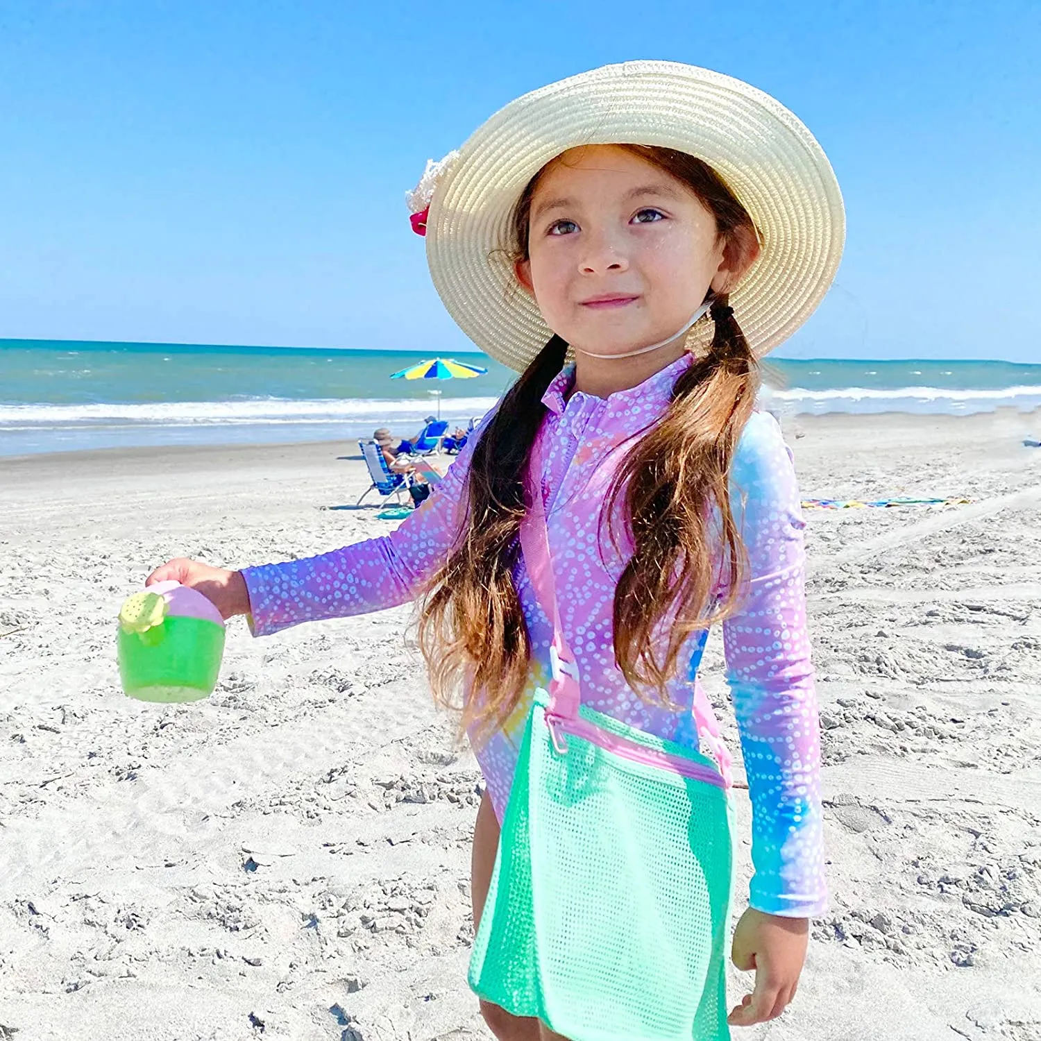 3-Piece: Mesh Toy Beach Bag