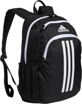 adidas Creator Comfortable and Durable Small Athletic Bag or Laptop Backpack for Women and Men, Black/White, One Size
