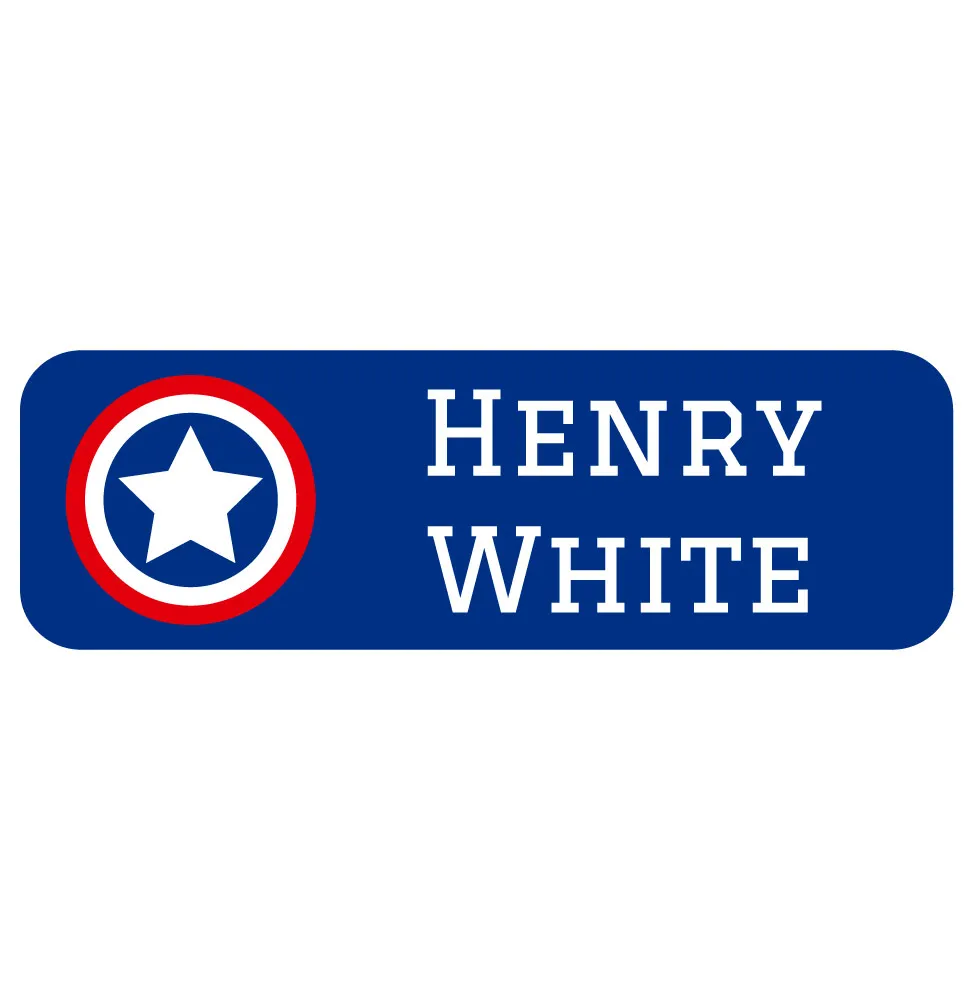 All Star Large Rectangle Name Labels