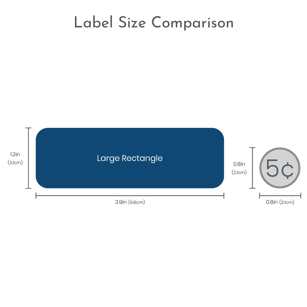 All Star Large Rectangle Name Labels