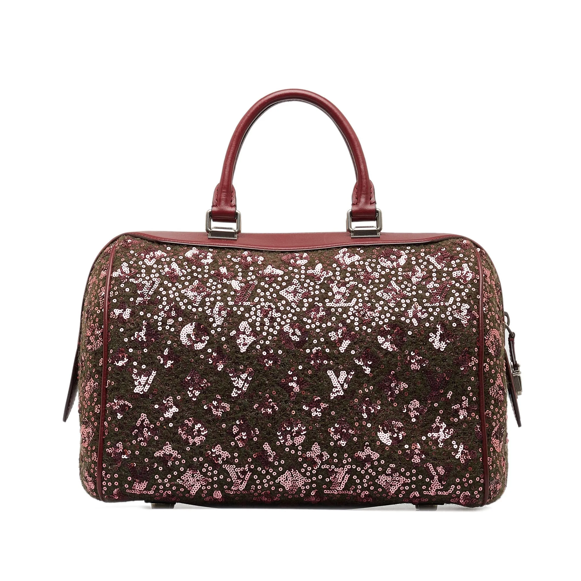 Burgundy Louis Vuitton Monogram Sunshine Express Speedy 30 Boston Bag