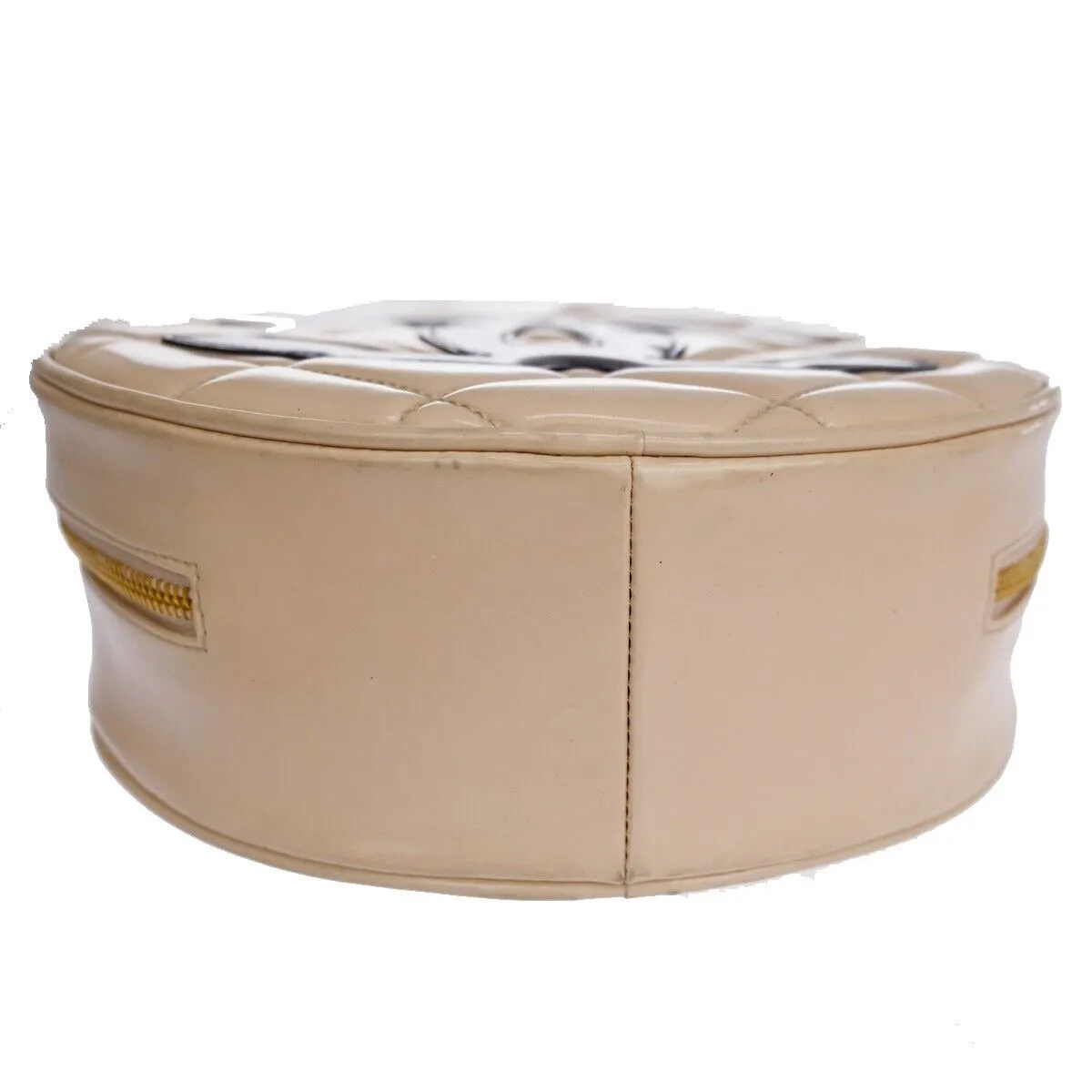Chanel Cc Matelasse Round Vanity Chain