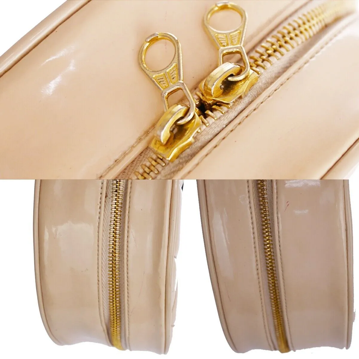 Chanel Cc Matelasse Round Vanity Chain
