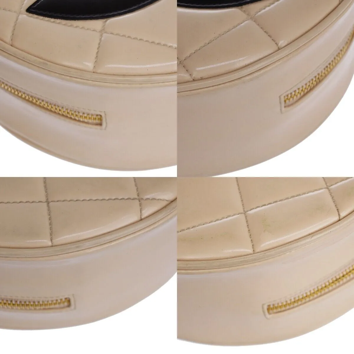 Chanel Cc Matelasse Round Vanity Chain