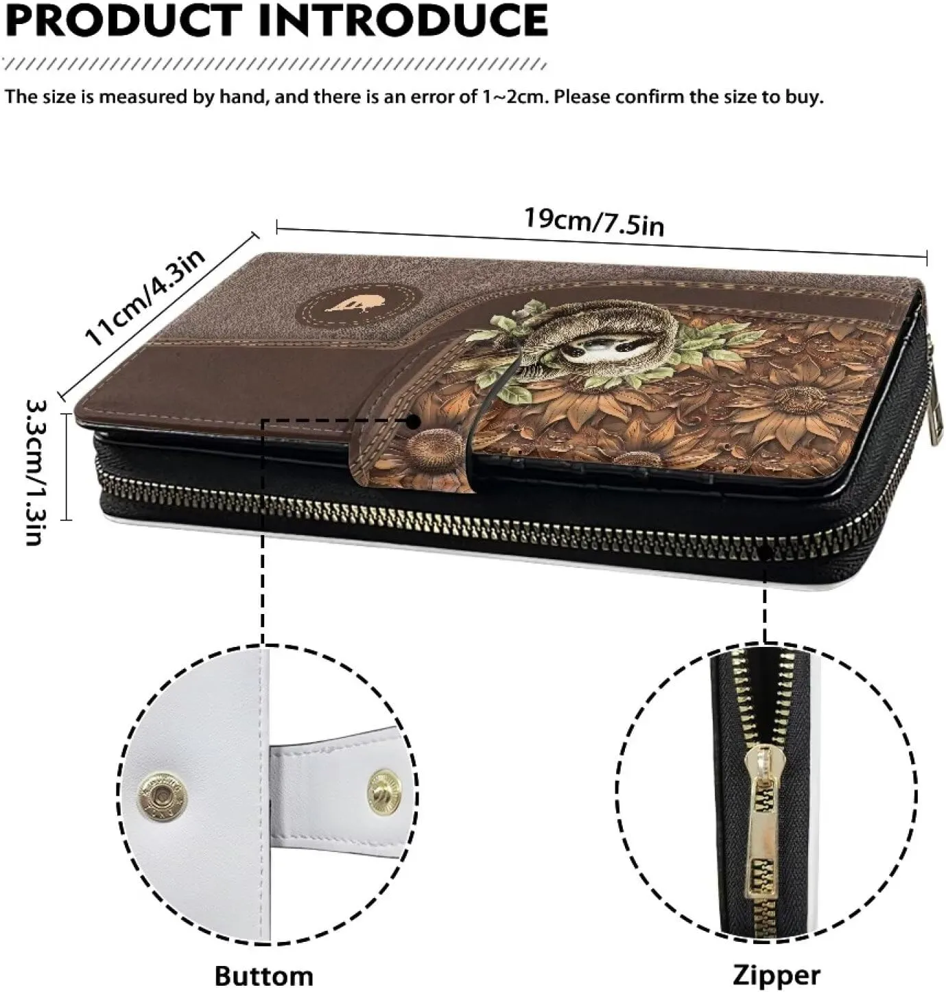 COEQINE Ladies Wallets Pink Leopard Heart Black Printed Leather Phone Long Clutch Purses Check Coin Change Holder