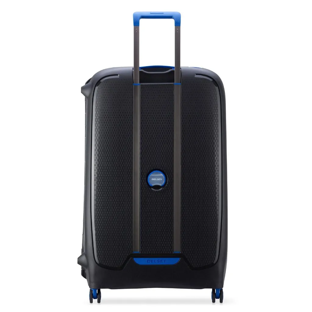 Delsey Moncey 82cm Large Hardsided Luggage Black/Blue