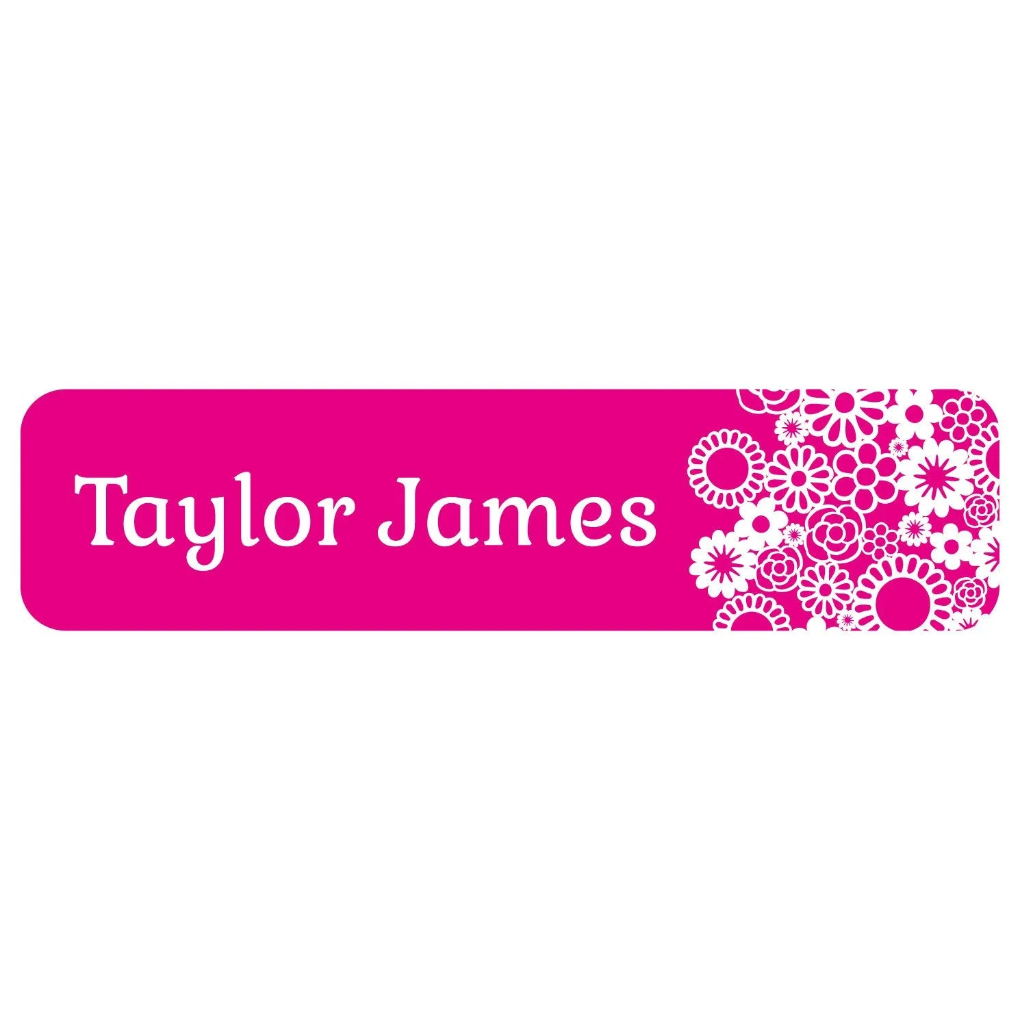 Flower Power Name Labels