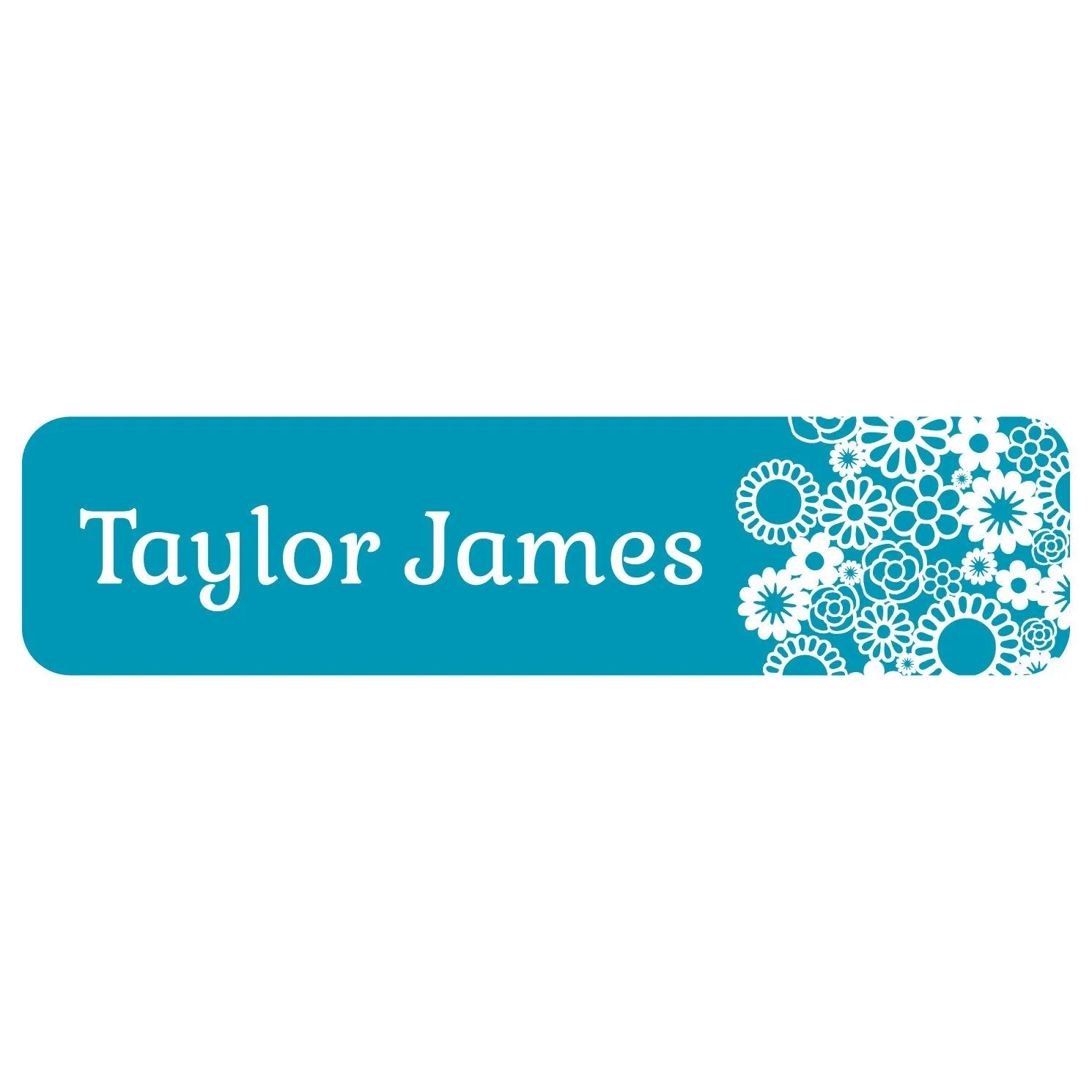 Flower Power Name Labels