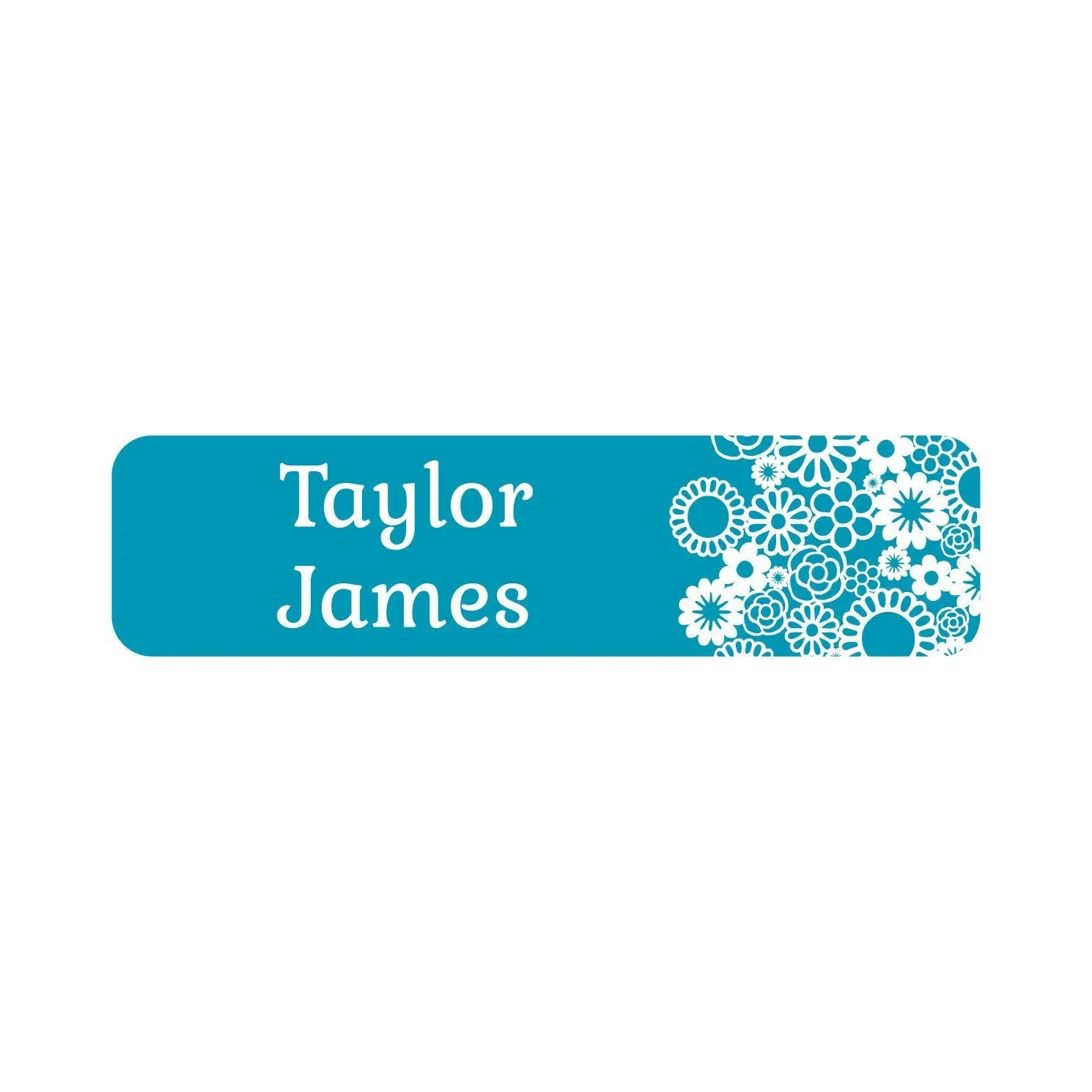 Flower Power Name Labels