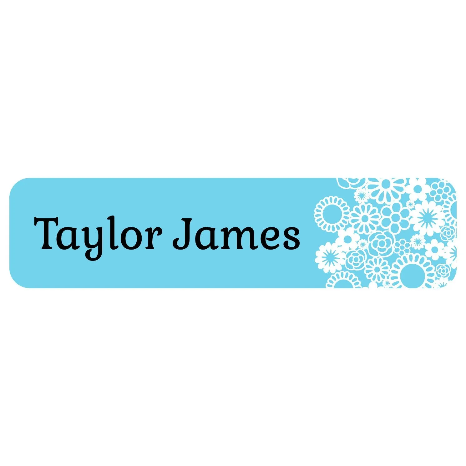 Flower Power Name Labels