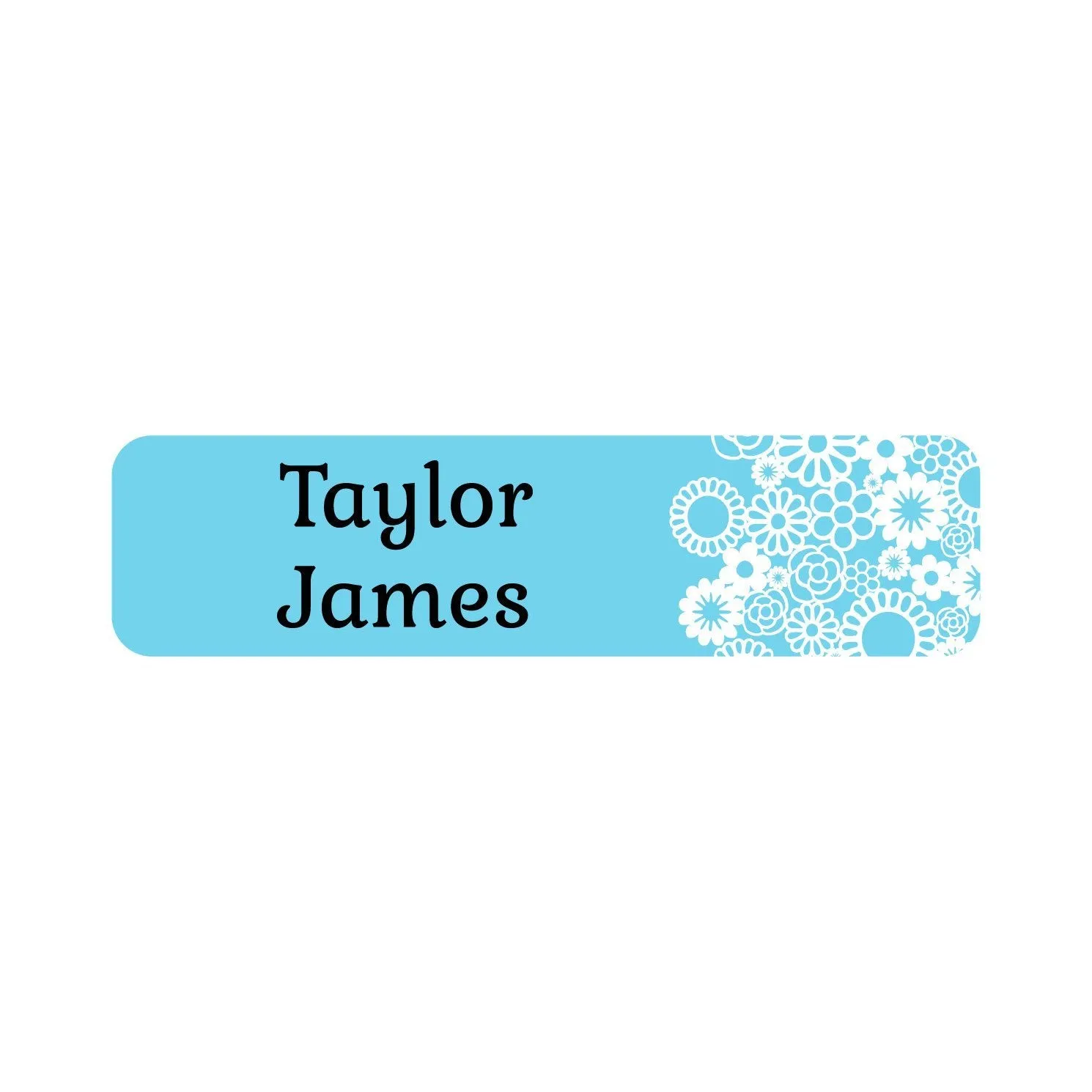 Flower Power Name Labels