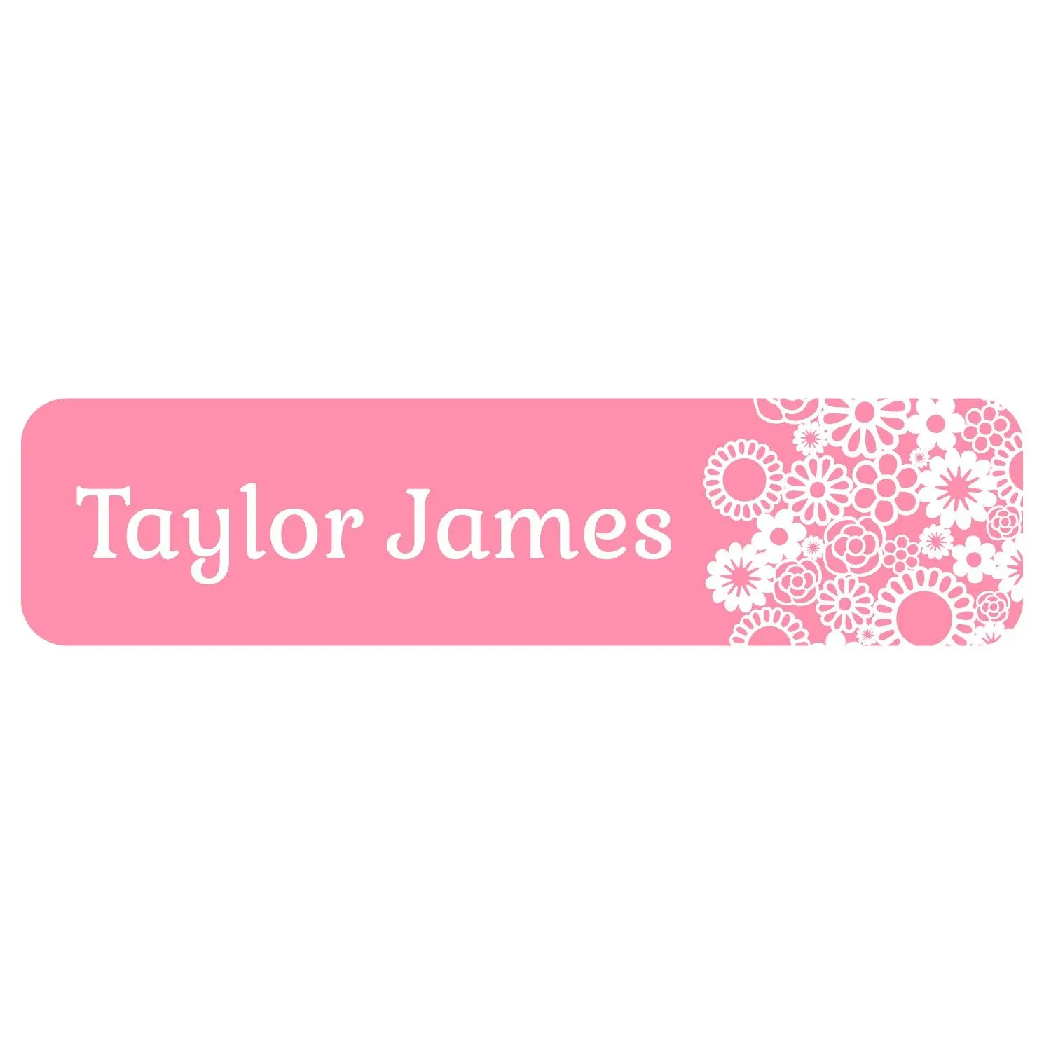 Flower Power Name Labels