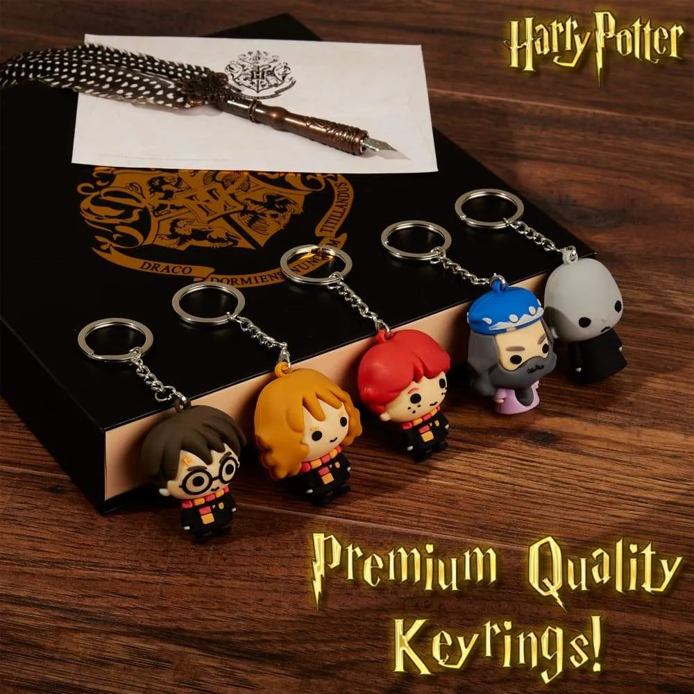 Harry Potter Pack of 5 3D Mini Figures Key Chain for Boys Girls