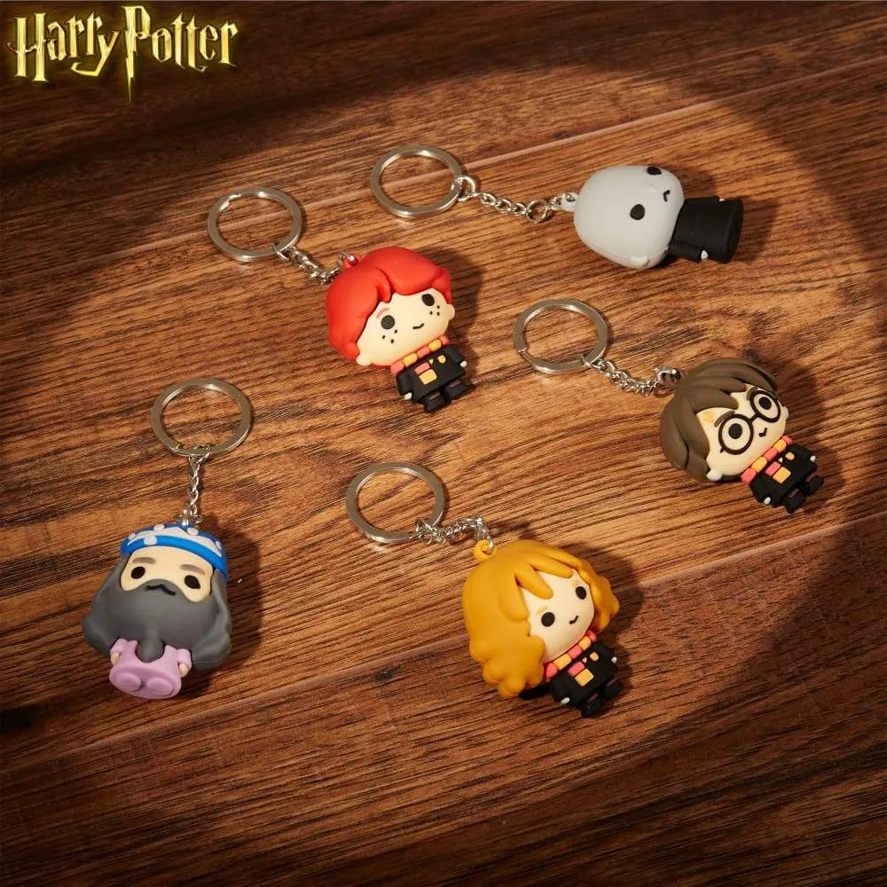 Harry Potter Pack of 5 3D Mini Figures Key Chain for Boys Girls