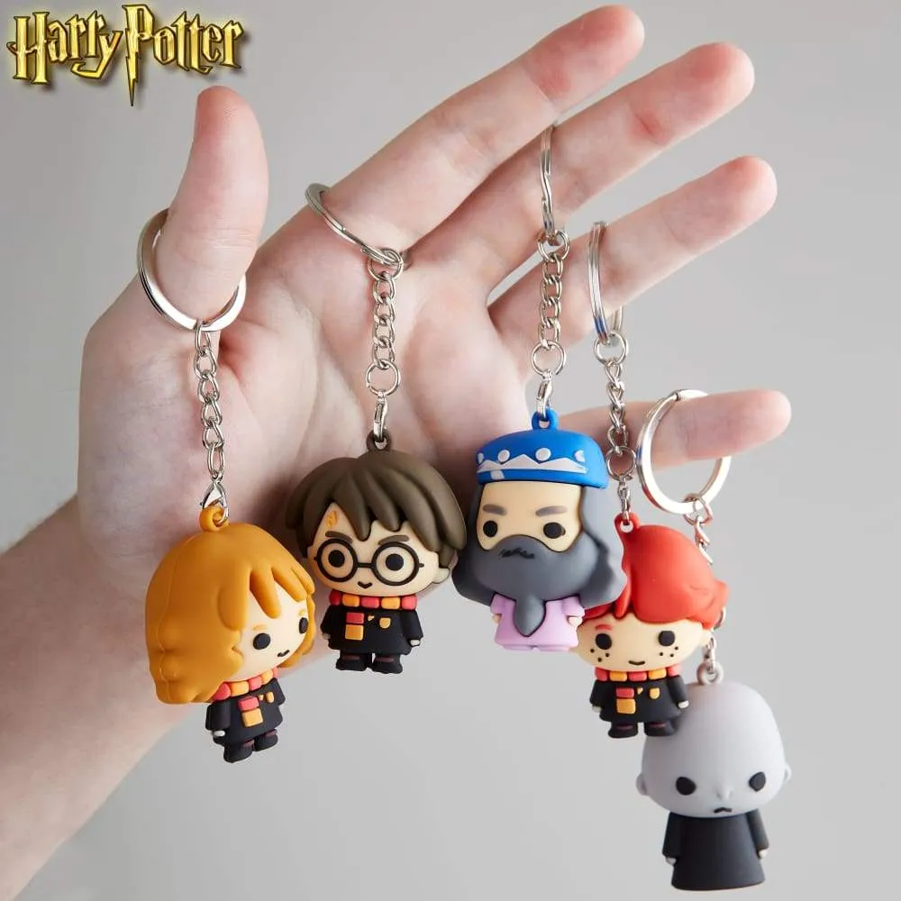 Harry Potter Pack of 5 3D Mini Figures Key Chain for Boys Girls
