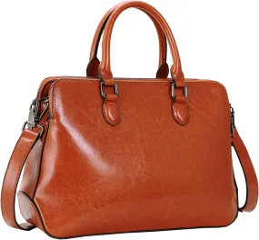 HESHE Genuine Leather Purses and Handbags for Women Tote Bags Shoulder Purses Crossbody Bag Top Handle Handbags