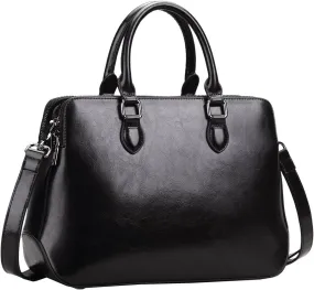 HESHE Genuine Leather Purses and Handbags for Women Tote Bags Shoulder Purses Crossbody Bag Top Handle Handbags