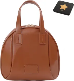 Multi-Layer Shell-Shaped Cosmetic Bag, Practical Cosmetic Bags, Toiletry Makeup Bag With Compartments For Women, Portable Large Capacity Pu Shell Waterproof Handbag Style Cosmetic Bags (Brown)