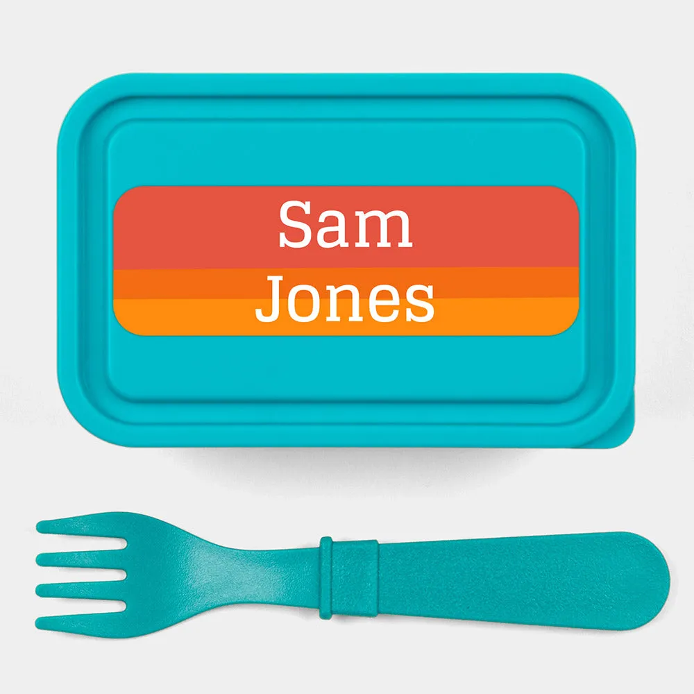 Ombre Large Rectangle Name Labels