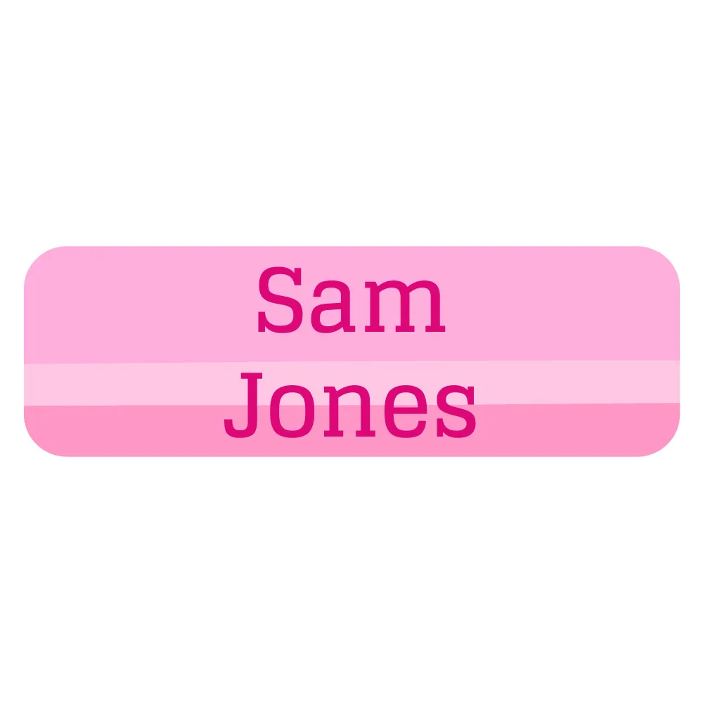Ombre Large Rectangle Name Labels