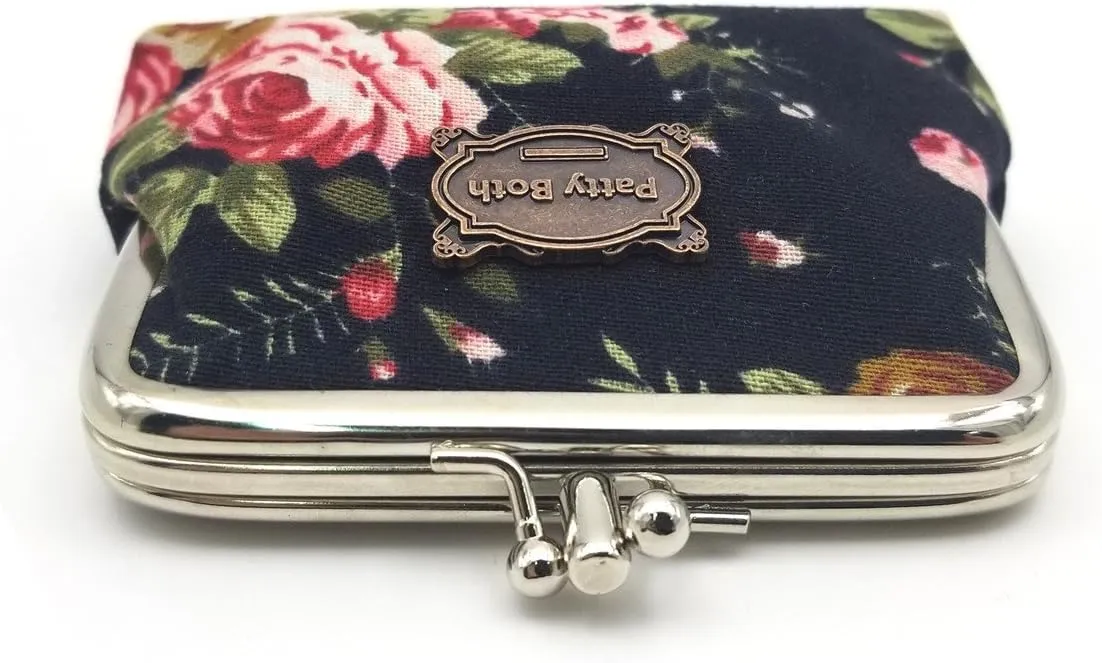 Patty Both Cute Classic Floral Exquisite Buckle Coin Purse