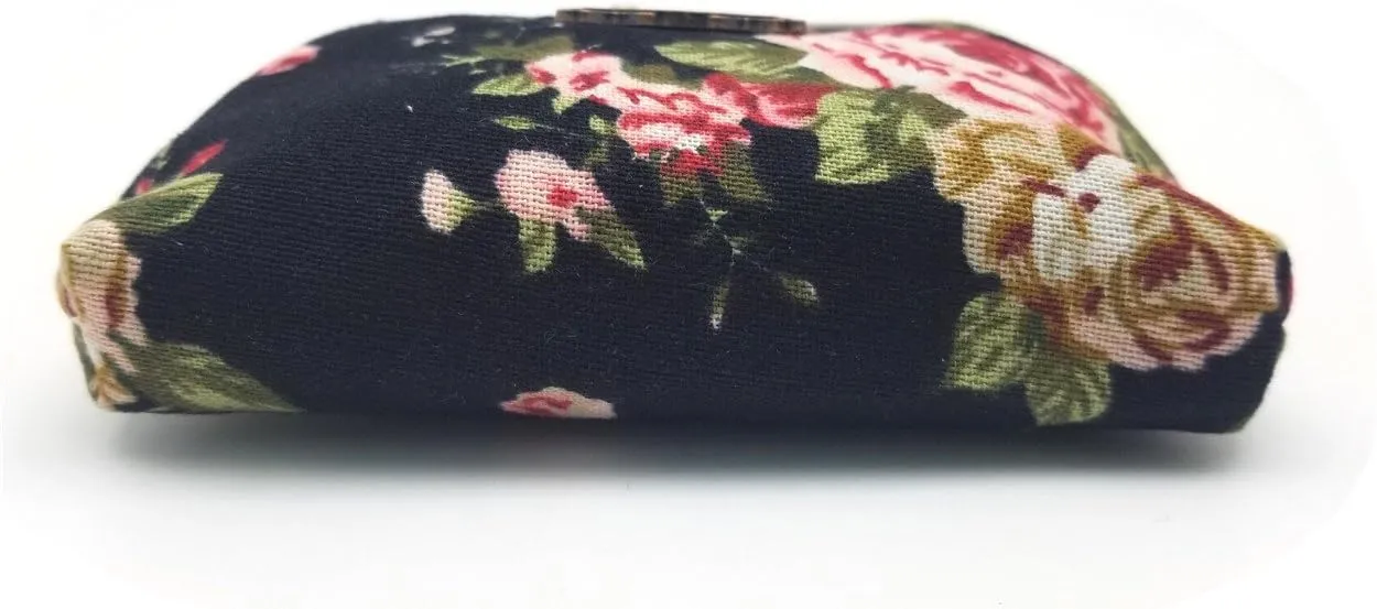 Patty Both Cute Classic Floral Exquisite Buckle Coin Purse