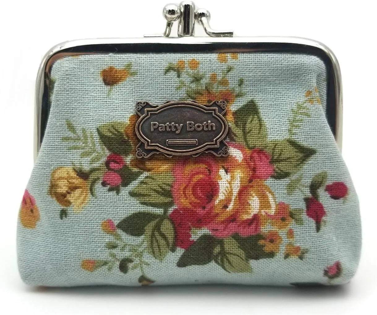 Patty Both Cute Classic Floral Exquisite Buckle Coin Purse