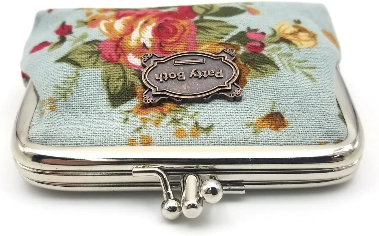 Patty Both Cute Classic Floral Exquisite Buckle Coin Purse