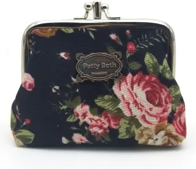 Patty Both Cute Classic Floral Exquisite Buckle Coin Purse