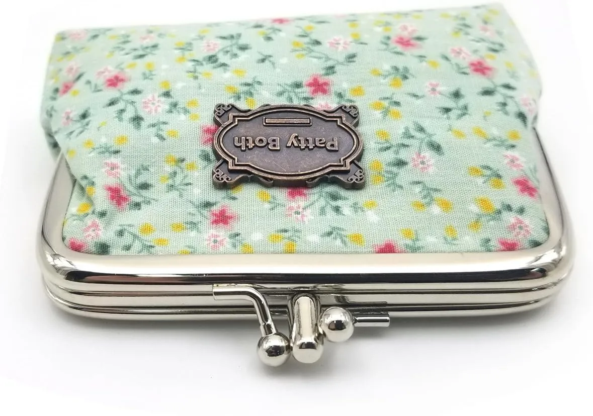 Patty Both Cute Classic Floral Exquisite Buckle Coin Purse