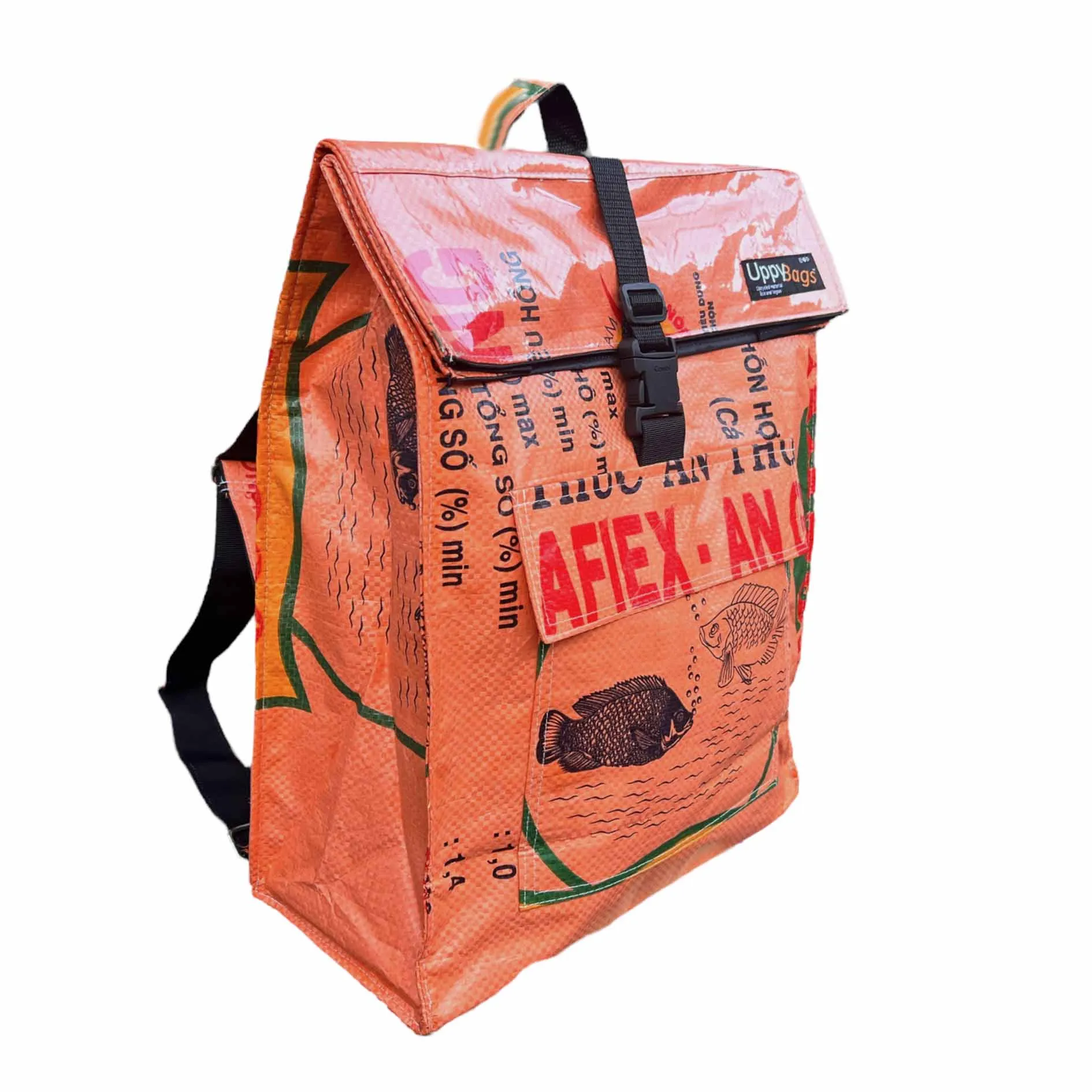 Roll-top backpacks rucksack with animal prints