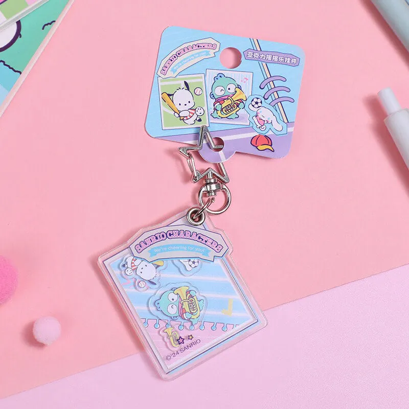 Sanrio Sports Time Acrylic Shaker Keychain