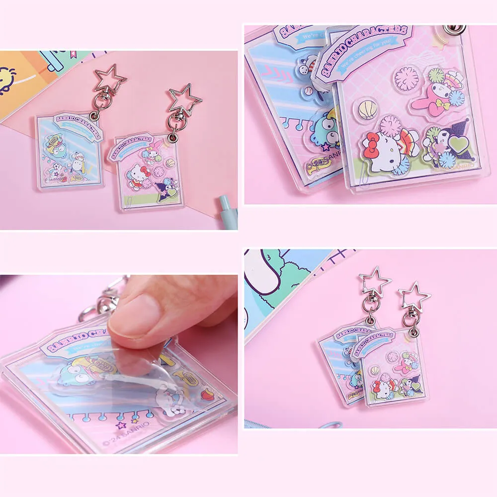 Sanrio Sports Time Acrylic Shaker Keychain
