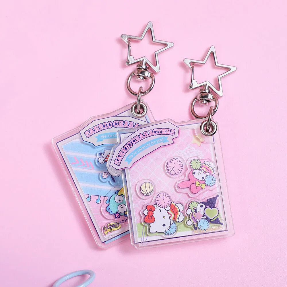 Sanrio Sports Time Acrylic Shaker Keychain