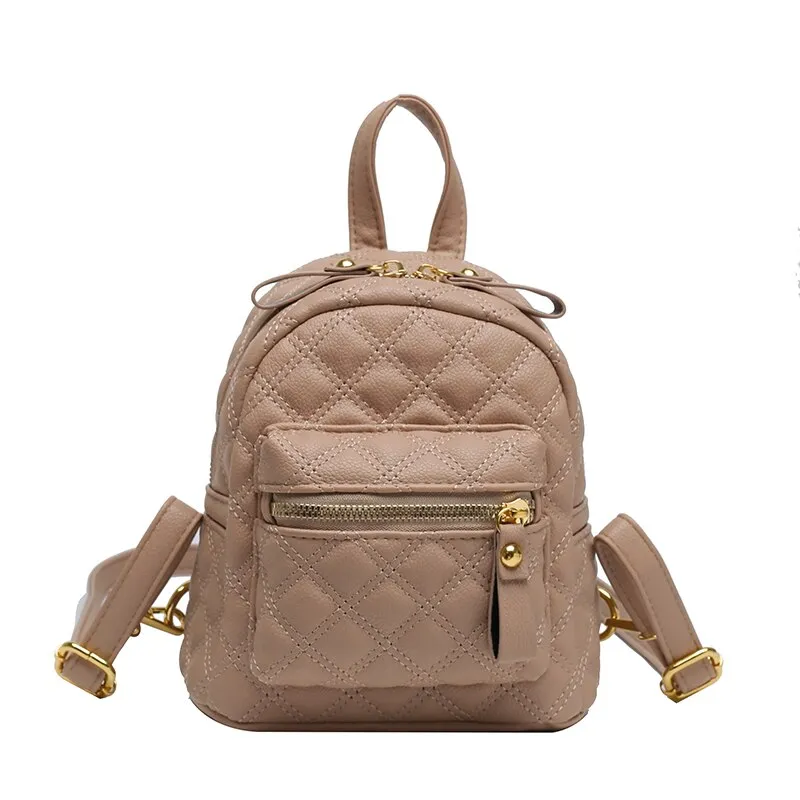 Vvsha Mini Fashion Backpacks For Women Diamond Pattern Detachable Straps Soft PU Leather School Bag 2023 New Brands Crossbody Mochilas